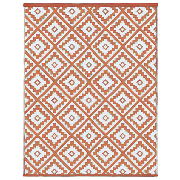 ID MARKET - Tapis extérieur BAHAMAS terracotta 270 x 370 CM - large