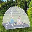 ID MARKET - Moustiquaire dôme pop-up 195x150 cm mobile pour lit - vignette