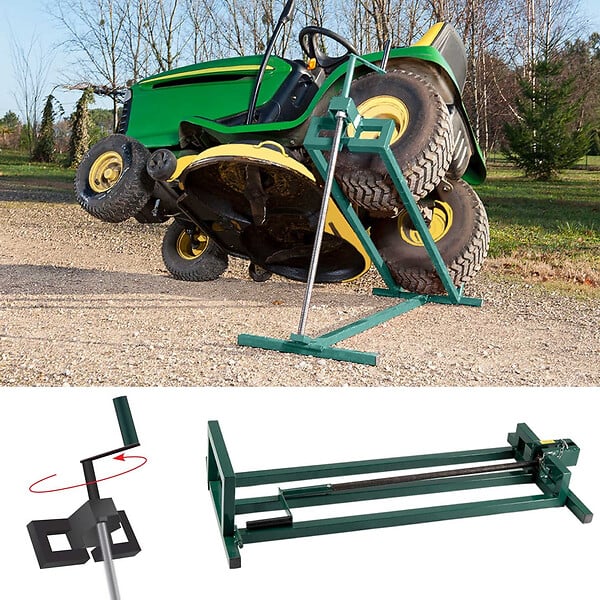 ID MARKET - Cric lève tracteur tondeuse 400 KG - large