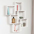 ID MARKET - Etagère murale double position LUCAS blanche - vignette