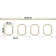 99DECO - Kit de 4 moulures murales en bois - Pin des Landes - Prêt à coller et peindre - Salomé - 4 mètres - Fabrication française - vignette