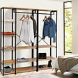 ID MARKET - Dressing modulable XXL L. 150 cm DETROIT design industriel - vignette
