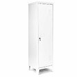 ID MARKET - Armoire vestiaire ESTER 1 porte métal blanc design industriel - vignette