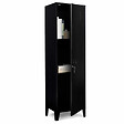 ID MARKET - Armoire vestiaire ESTER 1 porte métal noir design industriel - vignette