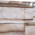 ID MARKET - Brise vue occultant 1,8 x 10 M motif pierre marron 160 gr/m² - vignette