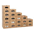 ID MARKET - Lot de 20 cartons boites de rangement à chaussures avec tiroir - vignette