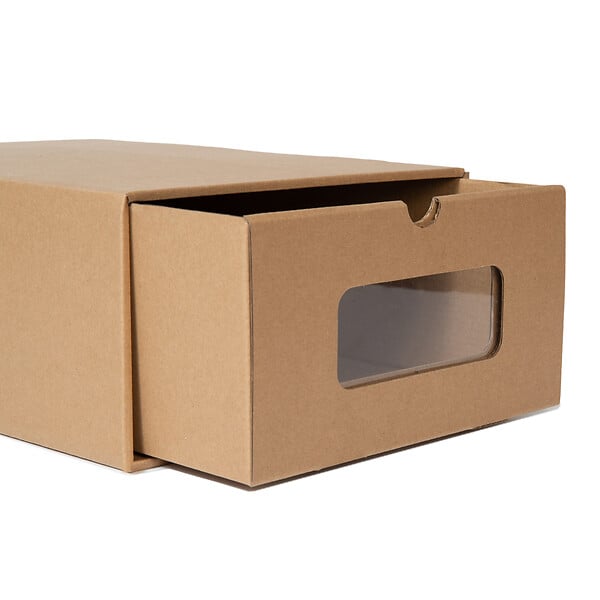 ID MARKET - Lot de 20 cartons boites de rangement à chaussures avec tiroir - large