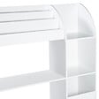 ID MARKET - Meuble de rangement EMMA étagère jouets et bibliothèque enfant en bois blanc - vignette