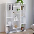 ID MARKET - Etagère bibliothèque COLETTE avec 11 compartiments blanc 143 cm - vignette