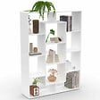 ID MARKET - Etagère bibliothèque COLETTE avec 11 compartiments blanc 143 cm - vignette