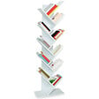 ID MARKET - Etagère bibliothèque à livres TEA forme d'arbre 10 niveaux blanche - vignette
