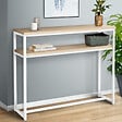 ID MARKET - Console double DETROIT design industriel bois et métal blanc - vignette