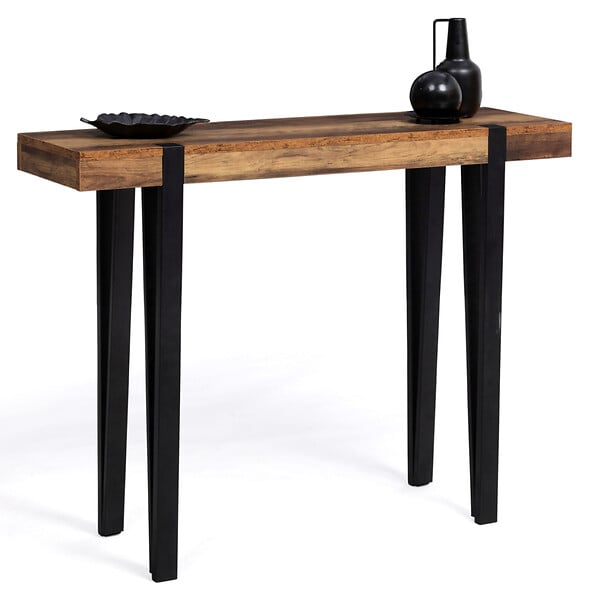 ID MARKET - Console AUSTRIA bois pied épingle - large