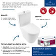 VILLEROY ET BOCH - WC à poser compact sans bride sortie horizontale  Avento avec abattant frein de chute + Nettoyant - vignette