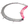 HAPPY GARDEN - Pack Premium Trampoline 245cm réversible gris / rose CANBERRA + filet, échelle, bâche et kit d'ancrage - vignette