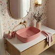 CERAMIA - Ceramia Vasque à poser rectangulaire 50 x 37,5 x 13,5 cm sans trop-plein rose mat PixL (CEPX4937PM) - vignette