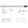 CERAMIA - Ceramia Vasque à poser rectangulaire 50 x 37,5 x 13,5 cm sans trop-plein rose mat PixL (CEPX4937PM) - vignette