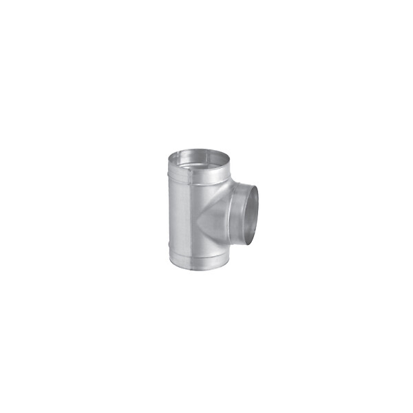 JONCOUX - Coude en T galvanisé de 90° d'angle - diamètre 125 mm - Egal - large