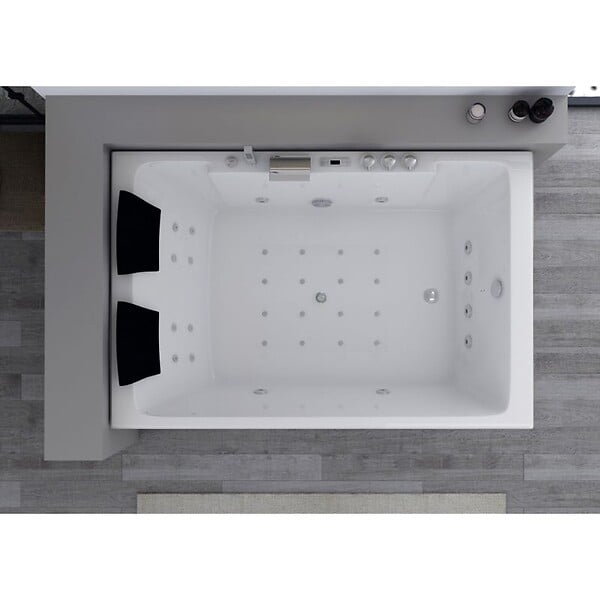 DISTRIBAIN - Baignoire balnéo Belize Gauche 32 jets  Whirlpool - large
