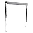 HAPPY GARDEN - Store banne pour balcon CHENE 3 × 1,2m - Toile grise et structure grise - vignette