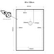 PLANETE BAIN - Receveur de douche extra plat à poser 80x120 Design reflet ardoisé Blanc - vignette