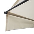 HAPPY GARDEN - Store banne pour balcon CHENE 3 × 1,2m - Toile beige et structure grise - vignette