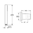 GROHE - Douchette 1 jet Vitalio Joy Cube Stick chromé avec flexible 150 et support carré - vignette