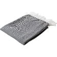 C MA DECO - Plaid jacquard avec franges 130x150 cm - vignette