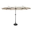 HAPPY GARDEN - Parasol double 2x4m LINAI beige - vignette