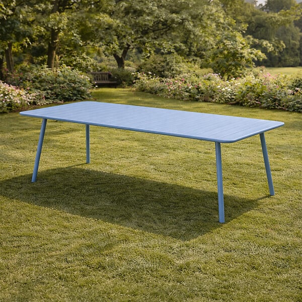 CONCEPT USINE - Table de jardin 8-10 places 200cm bleu BERGAME - large