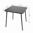 CONCEPT USINE - Table carrée 4 places 70x70cm vert BERGAME - vignette