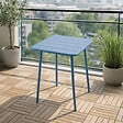 CONCEPT USINE - Table carrée 2 places 50x50cm bleu BERGAME - vignette