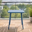 CONCEPT USINE - Table carrée 2 places 50x50cm bleu BERGAME - vignette
