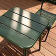 CONCEPT USINE - Table carrée 2 places 50x50cm vert BERGAME - vignette