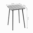 CONCEPT USINE - Table carrée 2 places 50x50cm jaune BERGAME - vignette
