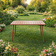 CONCEPT USINE - Table de jardin 4 à 6 places 120cm terracotta BERGAME - vignette