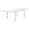 HAPPY GARDEN - Salon de jardin VENEZIA extensible 132/264 en aluminium blanc - 10 places - vignette