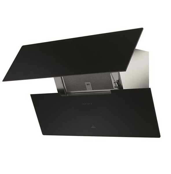 ROBLIN - hotte décorative inclinée 80cm 590m3/h noir - 6989541 - large