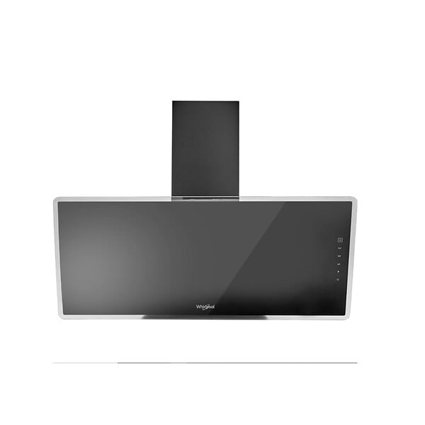WHIRLPOOL - hotte décorative inclinée 90cm 660m3/h noir - WHVF93FLTK - large