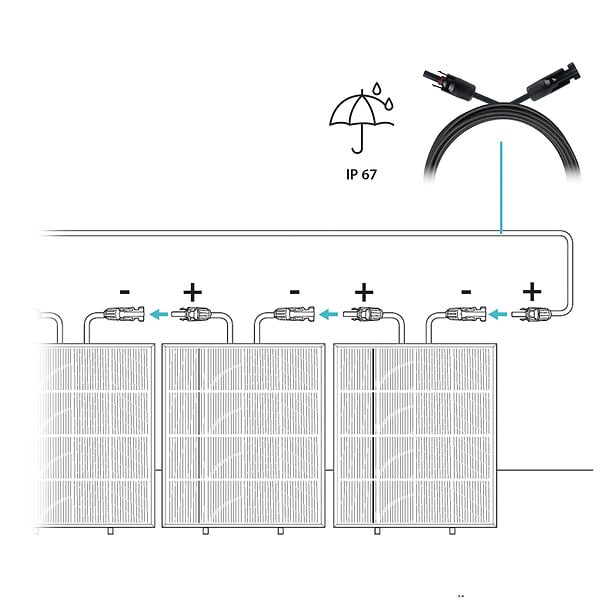 AVIDSEN - Câble universel pour panneaux solaires MC4 5m - Avidsen - 127134 - large