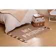 ATMOSPHERA - Tapis effet laine Scott marron 90x2cm - vignette