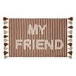ATMOSPHERA - Tapis effet laine Scott marron 90x2cm - vignette