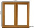 GD MENUISERIES - Fenetre Bois 2 Vantaux H165 x L80 cm Côte Tableau - vignette