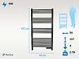 PURLINE - Sèche-serviettes avec minuterie 500W - vignette