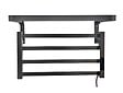 PURLINE - Sèche-serviettes électrique avec étagère gris anthracite 55W - vignette