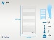 PURLINE - Sèche-serviettes avec minuterie 500W - vignette