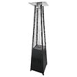 HAPPY GARDEN - Parasol chauffant gaz STOCKHOLM 13kW acier noir + housse de protection - vignette