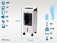 PURLINE - Rafraichisseur d'air par évaporation 70W 3 vitesses et 4 L - vignette