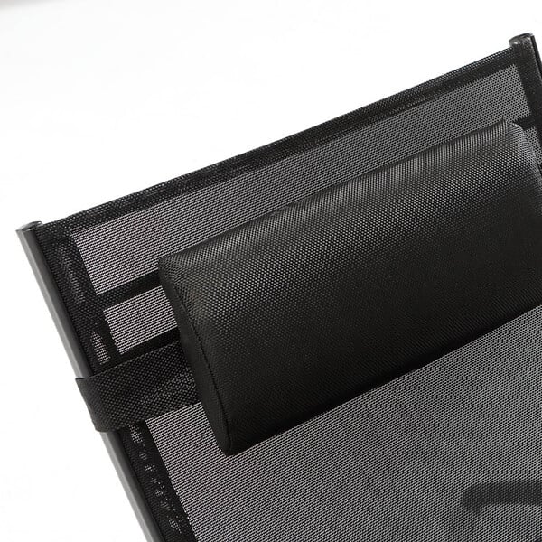 CONCEPT USINE - Transat ajustable et empilable avec pieds en acier noir LIMEA - large