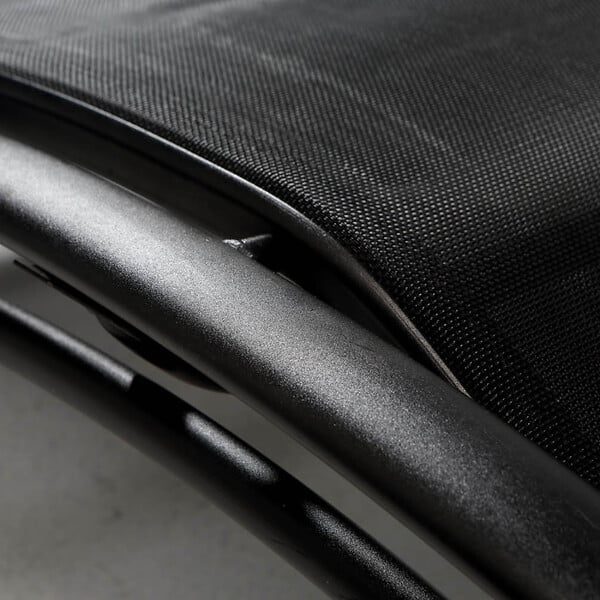 CONCEPT USINE - Transat ajustable et empilable avec pieds en acier noir LIMEA - large